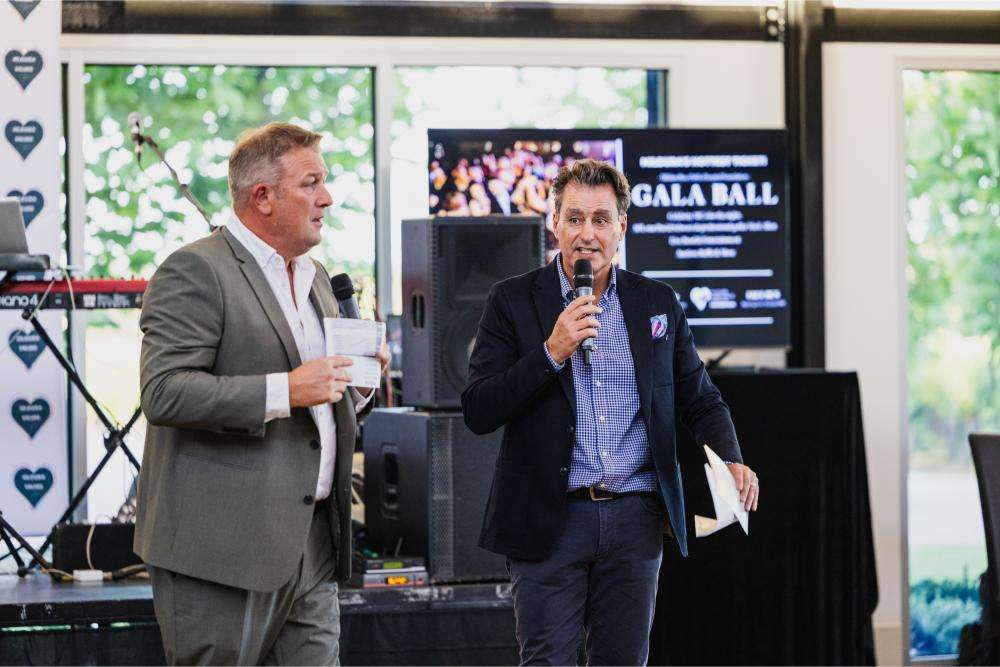 David Schwarz & Mark Allen Hosting the Mildura Base Public Hospital Gala Ball